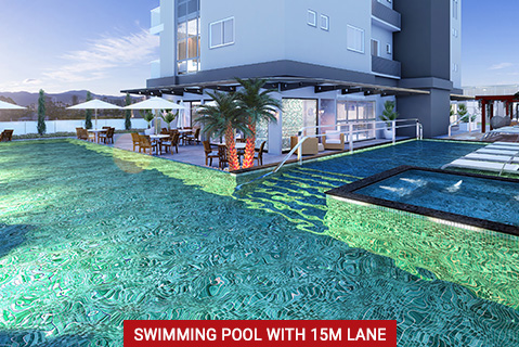 Swimming Pool With 15m Lane