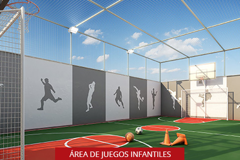 rea de juegos infantiles